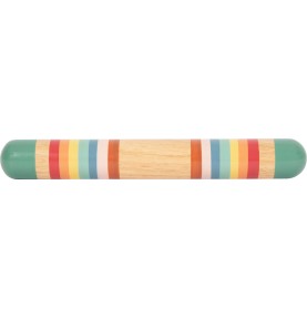 Wooden Rainmaker Sensory Sound Tube - Safari Adventure - Detailed View - Montessori Toy