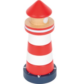 Wooden Lighthouse Stacking Rings Toy - Full Set Overview