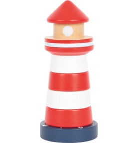 Wooden Lighthouse Stacking Rings Toy - Wooden Montessori Toy