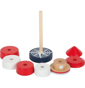 Wooden Lighthouse Stacking Rings Toy - Play Details & Elements