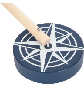 Wooden Lighthouse Stacking Rings Toy - Close-Up Quality & Finish