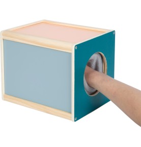 Montessori Tactile Mystery Box & Texture Touch Feeler - Montessori Wooden Educational Toy