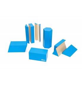Montessori Geometric Fraction Blocks & Solids Set - Overview - Montessori Toy