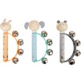 Wooden Baby Jingle Bell Rattle Bracelet - Sensory learning and motor skills details