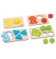 Montessori 12 Geometric Shapes Wooden Inset Puzzle