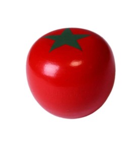 Sliceable Wooden Tomato Pretend Kitchen Food - Montessori Wooden Educational Toy