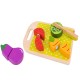 Wooden Cutting Vegetables Play Food Set with Knife