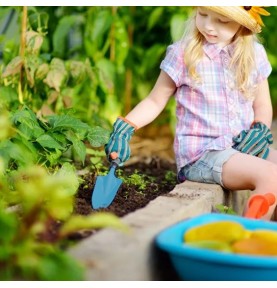 Children's Gardening Tools Kit - Sky Blue - Elements & Play Details