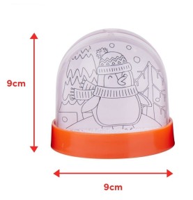 DIY Children's Christmas Snow Globes Kit - Pack of 4 - Wooden Montessori Toy