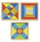 Wooden Geometric Inset Jigsaw Puzzle Tray