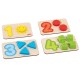 Wooden Shape & Number Inset Puzzle