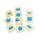 Wooden Geometric Inset Shape Puzzles - 10-Piece Set