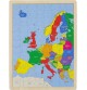 96-Piece Wooden Europe Map Puzzle