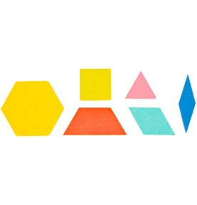 Montessori Wooden Pattern Blocks & Tangram Set - Product in use view 7