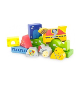 Magnetic Wooden Knight & Castle Jigsaw Puzzle - Detailed view - Montessori toy