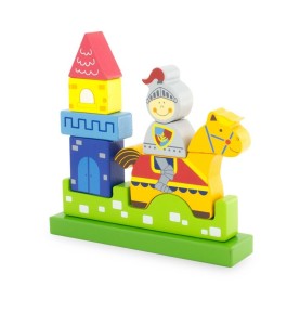 Magnetic Wooden Knight & Castle Jigsaw Puzzle - Overview of Montessori learning set