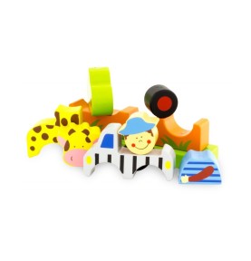 Magnetic Wooden Savannah Safari Animal Puzzle - Detailed view - Montessori toy