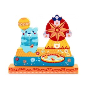 Magnetic Wooden Funfair Carnival Jigsaw Puzzle - Montessori Educational Toy