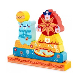 Magnetic Wooden Funfair Carnival Jigsaw Puzzle - Overview of Montessori learning set
