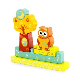 Magnetic Wooden Forest Owls Jigsaw Puzzle - Overview of Montessori learning set