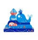 Magnetic Wooden Ocean Whale Jigsaw Puzzle