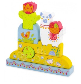 Baby Magnetic Wooden Peru Llama Jigsaw Puzzle - Overview of Montessori learning set