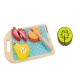 Wooden Sliceable Fruits Play Food Set with Knife