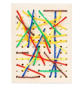 Montessori Wooden Lacing Board Set - Educational Learning Toy