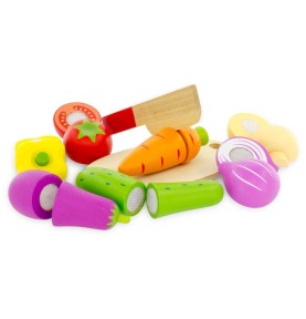 Montessori Wooden Slice & Cut Fruit Set - Product in use view 6
