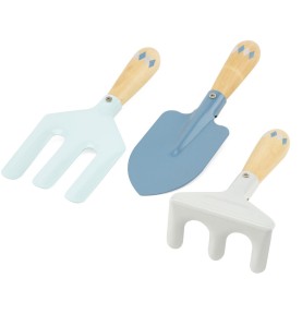Children's Gardening Kit - 3 Tools & Carry Tote Bag - Montessori Wooden Educational Toy