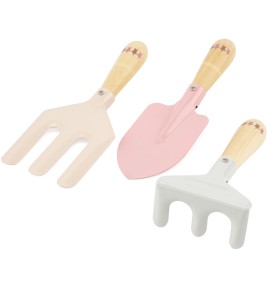 Children's Metal & Wood Gardening Tool Set - Montessori Educational Toy