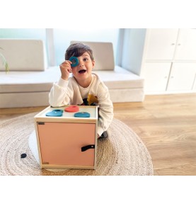 Montessori Wooden 4-Senses Mystery Tactile Box - Play Details & Elements