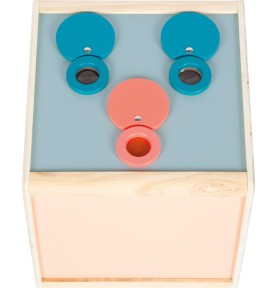 Montessori Wooden 4-Senses Mystery Tactile Box - Close-Up Quality & Finish