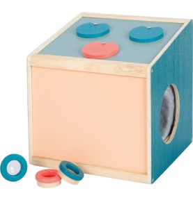 Montessori Wooden 4-Senses Mystery Tactile Box - In-Use Perspective 2