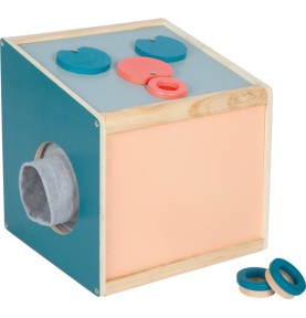 Montessori Wooden 4-Senses Mystery Tactile Box - Wooden Montessori Toy