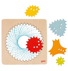 Rosette & Spirograph Mandala Drawing Stencils - Pack of 5 - Wooden Montessori Toy