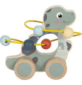 Dinosaur Wooden Motor Skills Activity Bead Maze - Full Set Overview