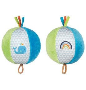 Blue-Green Sensory Development & Grasping Ball - Montessori Wooden Educational Toy