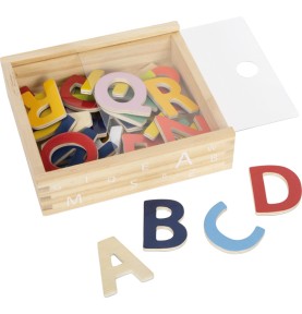 Montessori Magnetic Wooden Alphabet Letters Set - Educational Learning Toy