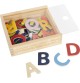 Montessori Magnetic Wooden Alphabet Letters Set