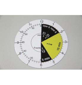 Magnetic Montessori Time & Fraction Clocks - Set of 2 - Play Details & Elements
