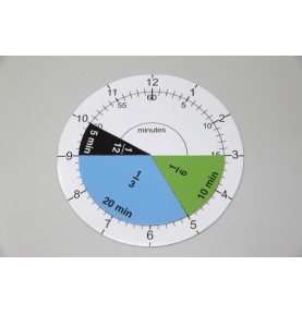 Magnetic Montessori Time & Fraction Clocks - Set of 2 - In-Use Perspective