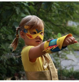 DIY Superhero Costume & Mask Craft Activity Kit - Close-up on Quality & Finish