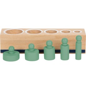 Montessori cylinder volumes and weights box