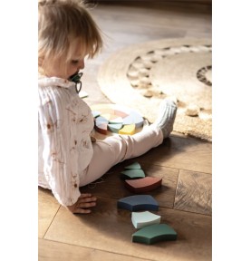 Safari Wooden Mosaic Tangram Puzzle - Full Set Overview