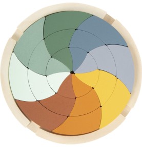 Safari Wooden Mosaic Tangram Puzzle - Play Details & Elements