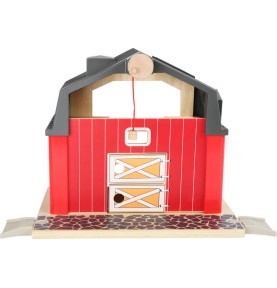 Wooden Farmyard Activity Playset - Small World City - In-Use Lifestyle View 6