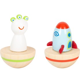 Outer Space Wooden Musical Wind-Up Music Box - Overview - Montessori Toy