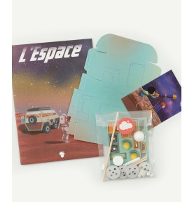 Outer Space Exploration Creative Craft Activity Kit - In-Use Lifestyle View 6