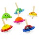 Woodland Animals Handcrafted Wooden Spinning Tops